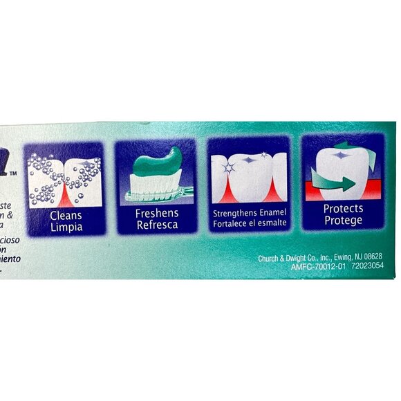 Aim Multi-Benefit Gel Toothpaste 4.5 Oz 5 Pack Whitening Fresh Mint Made in USA - Picture 6 of 13